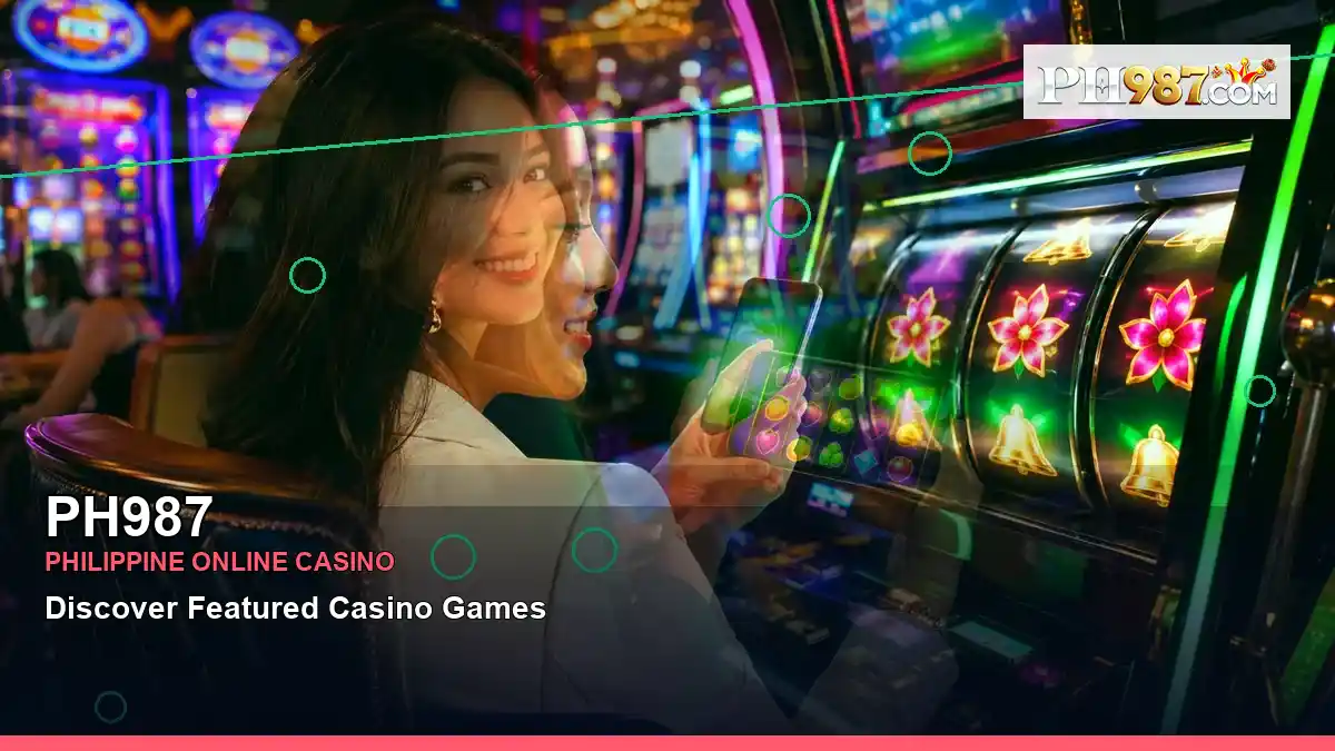 PH987 high-energy first casino deposit and wallet options in a layered collage layout for Philippine players